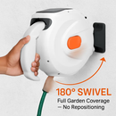 Retractable Garden Hose Reel with 180° Swivel Bracket by LJGDeals