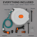 Retractable Garden Hose Reel with 180° Swivel Bracket by LJGDeals