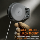Retractable Clothesline for Outdoor Laundry Drying by LJGDeals