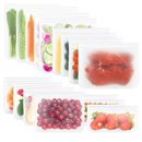 Reusable Food Storage Bags 20pc Set, Leakproof by LJGDeals