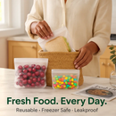 Reusable Food Storage Bags 20pc Set, Leakproof by LJGDeals