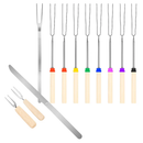 Stainless Steel Roasting Sticks Set for Safe Grilling by LJGDeals