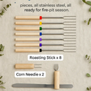 Stainless Steel Roasting Sticks Set for Safe Grilling by LJGDeals
