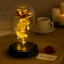 Foil Rose LED String Light Fairy Lamp with Glass Dome by LJGDeals