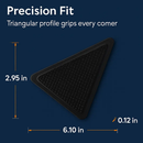 Area Rug Gripper Pad Triangular Non-Slip Corners by LJGDeals