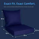 Outdoor Chair Cushion & Pillow Set for Patio Furniture by LJGDeals