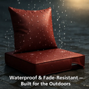 Outdoor Chair Cushion & Pillow Set for Patio Furniture by LJGDeals