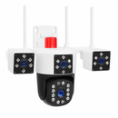 1080P HD 4-Lens Security Camera 360° View WiFi Pan & Tilt Surveillance Camera With Full Color Night Vision Auto Motion Tracking 2-Way Audio Spotlights by LJGDeals