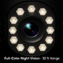 1080P HD 4-Lens Security Camera 360° View WiFi Pan & Tilt Surveillance Camera With Full Color Night Vision Auto Motion Tracking 2-Way Audio Spotlights by LJGDeals