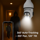 WiFi Bulb Camera Pan Tilt Security Camera with Night Vision by LJGDeals