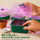 Seed Starter Tray with Grow Light Kit for Indoor Germination by LJGDeals