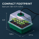 Seed Starter Tray with Grow Light Kit for Indoor Germination by LJGDeals