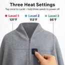 77x24In USB Heated Shawl with Teasel Wearable Heating Blanket Electric Throw Wrap Indoor Outdoor with Zipper 3 Heating Levels Machine Washable for Out by LJGDeals