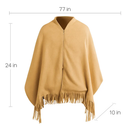 77x24In USB Heated Shawl with Teasel Wearable Heating Blanket Electric Throw Wrap Indoor Outdoor with Zipper 3 Heating Levels Machine Washable for Out by LJGDeals