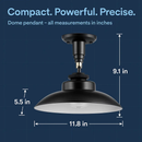 Solar Shed Light with Separate Panel for Indoor/Outdoor Use by LJGDeals