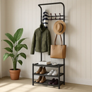 Coat Shoe Rack Hall Tree for Entryway Storage by LJGDeals