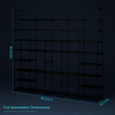 8-Tier 4-Row Metal Shoe Rack with Hooks, Durable by LJGDeals