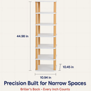 8-Tier Entryway Wooden Shoe Rack: Vertical Organizer by LJGDeals