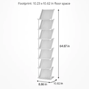 Narrow Vertical Shoe Rack 5 Tier Organizer by LJGDeals
