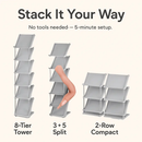 Narrow Vertical Shoe Rack 5 Tier Organizer by LJGDeals