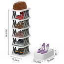 6-Tier Foldable Shoe Rack - Space Saving Organizer by LJGDeals