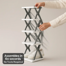 6-Tier Foldable Shoe Rack - Space Saving Organizer by LJGDeals