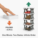 6-Tier Foldable Shoe Rack - Space Saving Organizer by LJGDeals