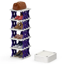 6-Tier Foldable Shoe Rack - Space Saving Organizer by LJGDeals
