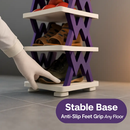 6-Tier Foldable Shoe Rack - Space Saving Organizer by LJGDeals
