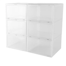 Collapsible Shoe Box Stackable Storage Bin (6-Pack) by LJGDeals