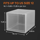 Collapsible Shoe Box Stackable Storage Bin (6-Pack) by LJGDeals