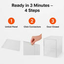 Collapsible Shoe Box Stackable Storage Bin (6-Pack) by LJGDeals