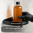 Corner Shower Caddy Shelf, Adhesive Wall Mount Organizer by LJGDeals