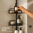 Corner Shower Caddy with Adjustable Shelves by LJGDeals