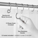 Shower Curtain: Quick-Dry, Mildew-Resistant by LJGDeals