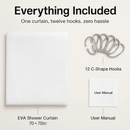 Shower Curtain: Quick-Dry, Mildew-Resistant by LJGDeals