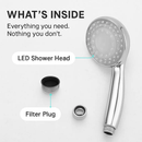 Shower Head Handheld LED Color-Changing Hydropower by LJGDeals