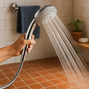 Handheld Shower Head with 5 Adjustable Spray Modes by LJGDeals