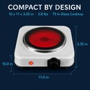 Infrared Single Burner Portable Hot Plate Stove by LJGDeals
