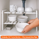 2-Tier Under Sink Organizer with Extendable Shelves by LJGDeals