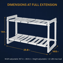 2-Tier Under Sink Organizer with Extendable Shelves by LJGDeals
