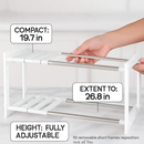 2-Tier Under Sink Organizer with Extendable Shelves by LJGDeals