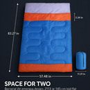 3 Person Sleeping Bag: Lightweight, Water-Resistant Outdoor by LJGDeals
