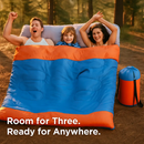 3 Person Sleeping Bag: Lightweight, Water-Resistant Outdoor by LJGDeals