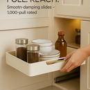 Pull Out Cabinet Organizer: Stick-On Drawer, Carbon Steel by LJGDeals