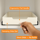 Pull Out Cabinet Organizer: Stick-On Drawer, Carbon Steel by LJGDeals