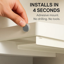 Pull Out Cabinet Organizer: Stick-On Drawer, Carbon Steel by LJGDeals