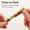 Glass Blunt Pipe Twisty Grinder Kit for Home Use by LJGDeals