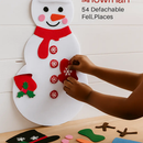 Felt Christmas Snowman Set for DIY Decor - 54 Pcs by LJGDeals