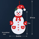 Felt Christmas Snowman Set for DIY Decor - 54 Pcs by LJGDeals